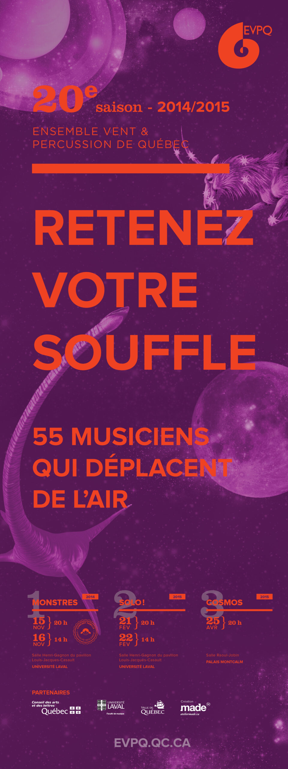 Archives programmation Dépliant 2014-2015 EVPQ