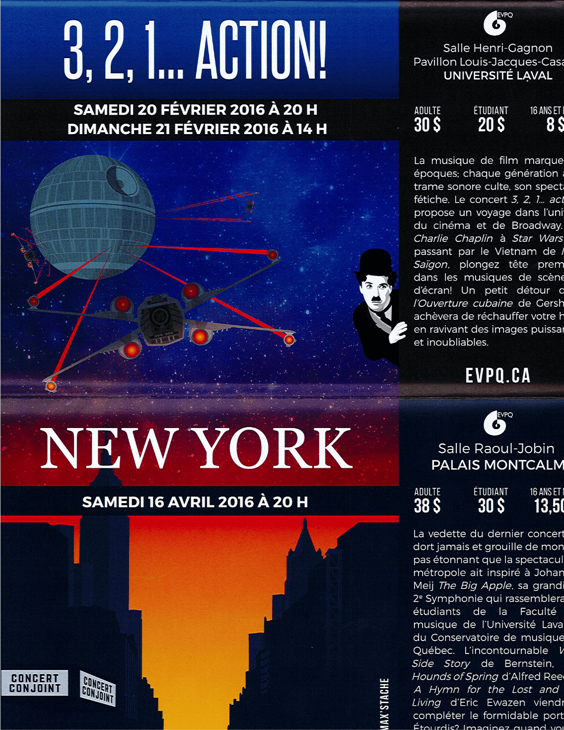 Archives programmation Dépliant 2015-2016 EVPQ