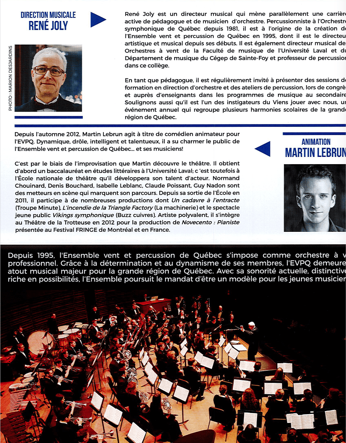 Archives programmation Dépliant 2015-2016 EVPQ
