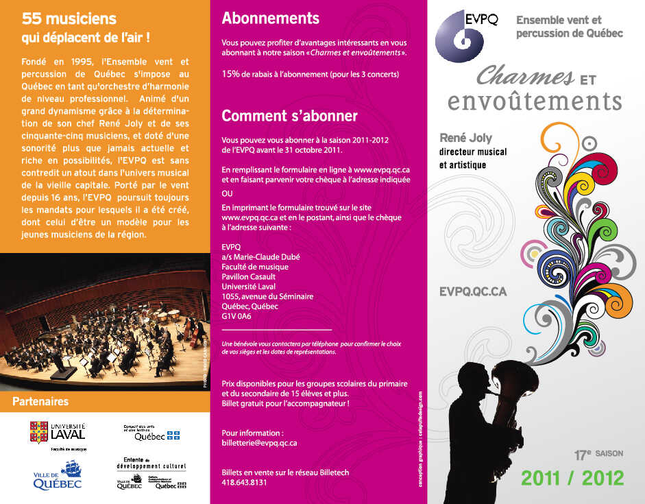 Archives Programmation Dépliant 2011-2012 EVPQ